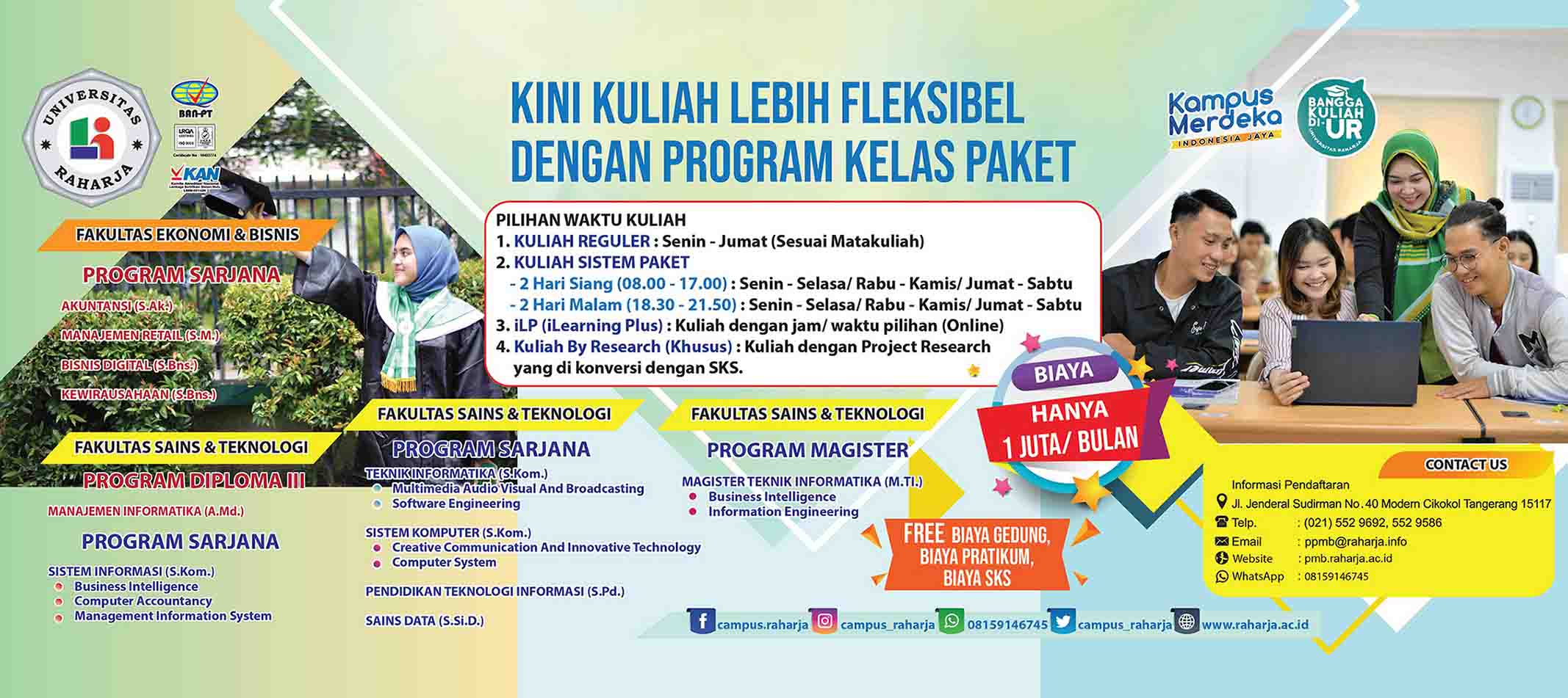 Kelas paket Universitas Raharja