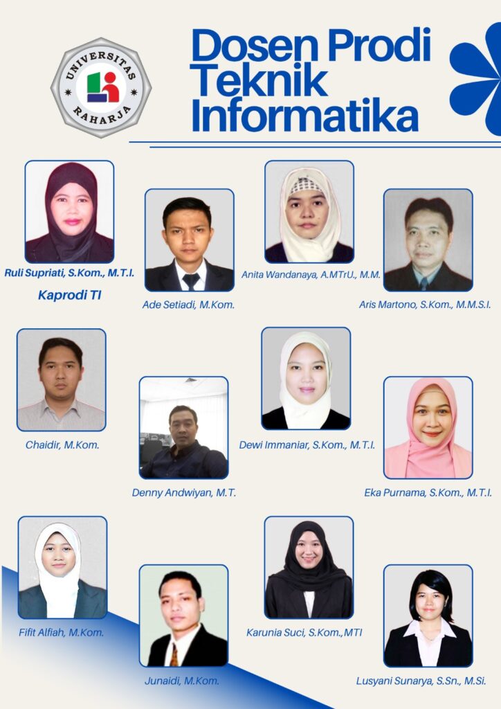 Dosen Prodi Teknik Informatika Universitas Raharja
